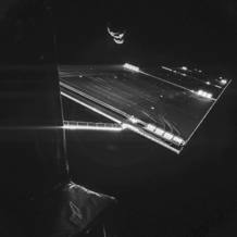 Autofoto or 'selfie' Rosetta to comet 67P on 10 September 2014