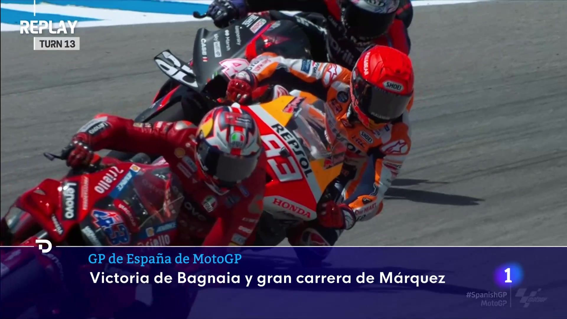 Ir al Video&nbsp;Bagnaia gana, Aleix se sube al podio y M&aacute;rquez da espect&aacute;culo en Jerez
