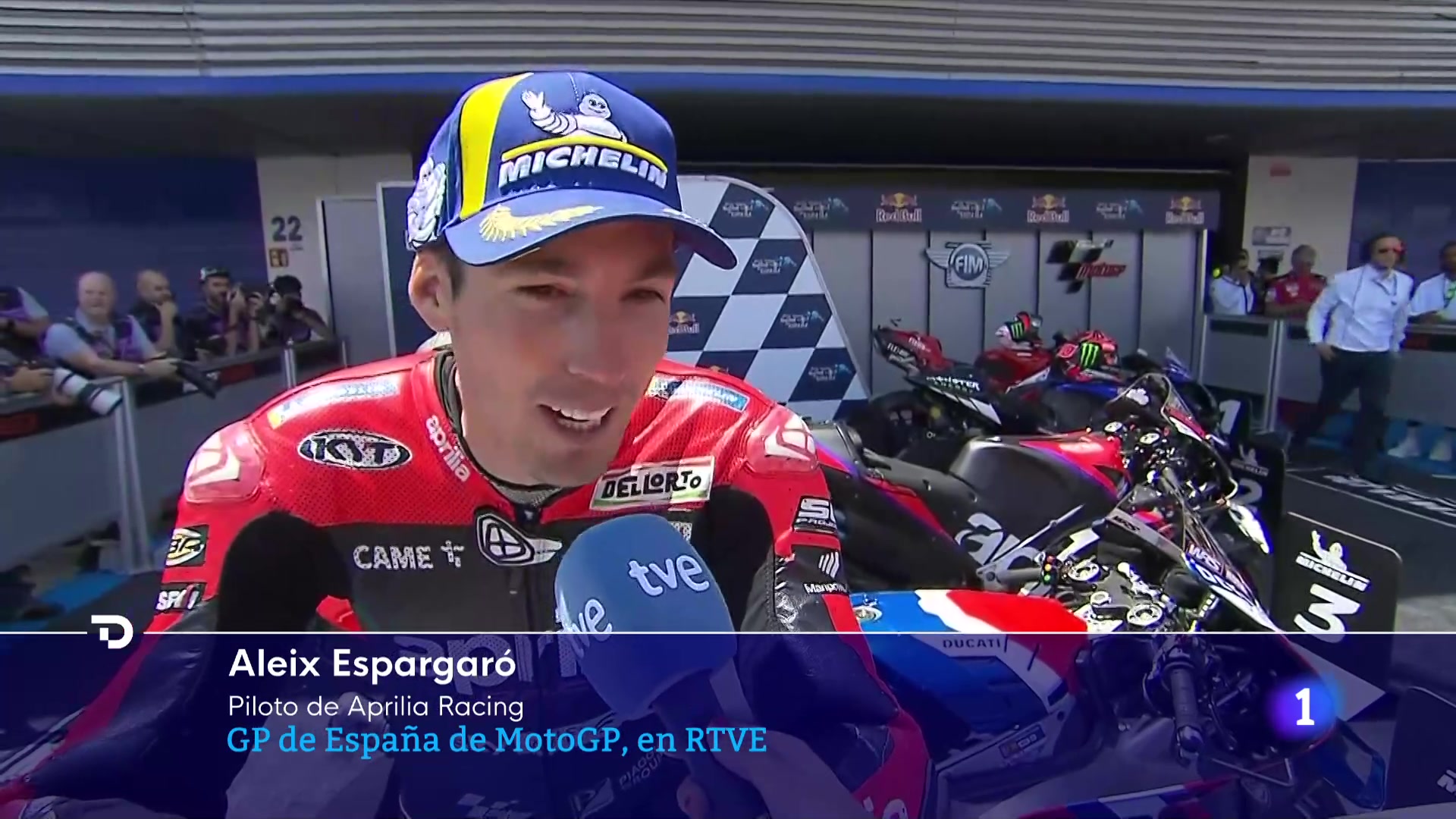 Ir al Video&nbsp;Bagnaia, 'pole'; Aleix Espargar&oacute;, tercero; y M&aacute;rquez, quinto en Jerez