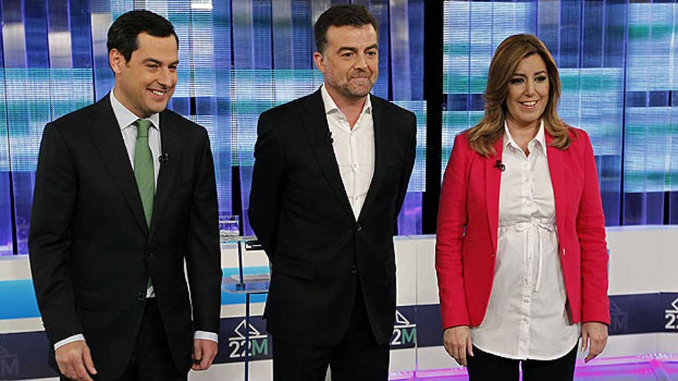 Los Candidatos Andaluces De Pp Psoe E Iu Al Debate Rtve Es