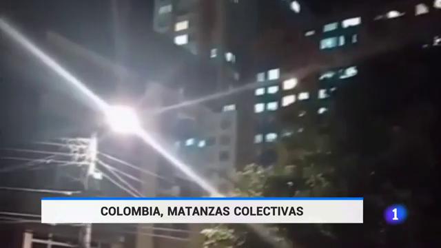 Ir al Video Colombia protesta por un incremento de la violencia que ha dejado 33 muertos