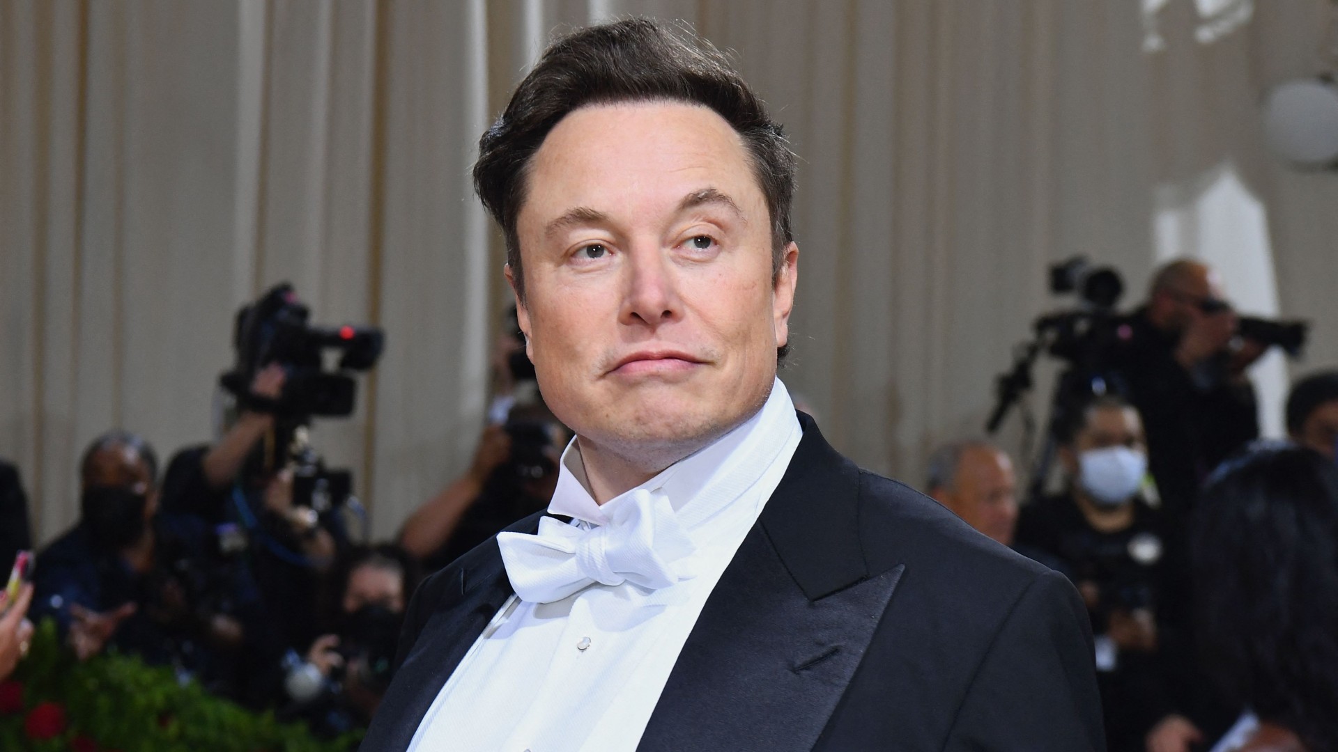 El empresario Elon Musk en la Gala del MET 2022