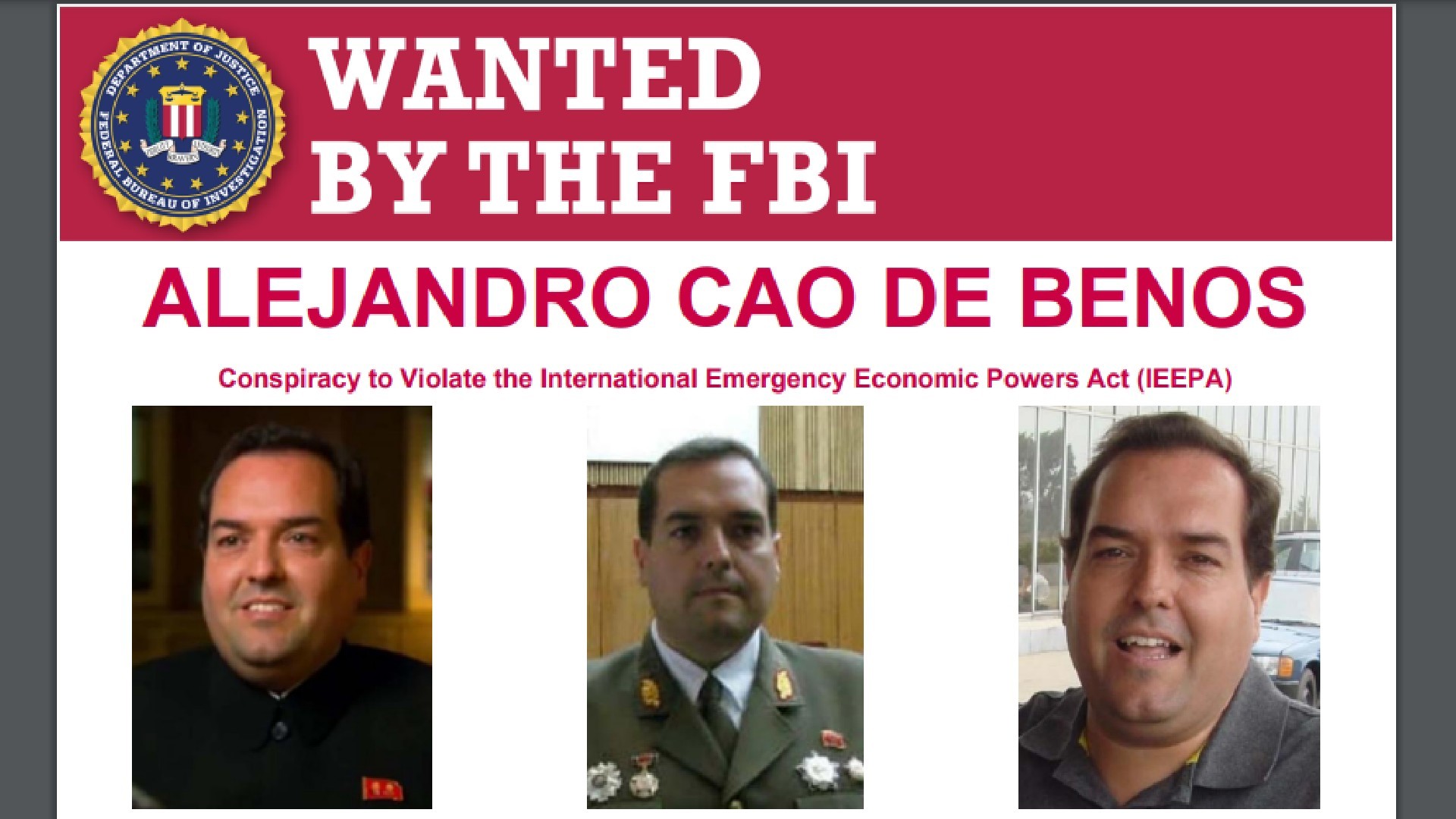 Fbi Lanza Orden Busca Y Captura Por Cao De Ben S Colaborador De Corea