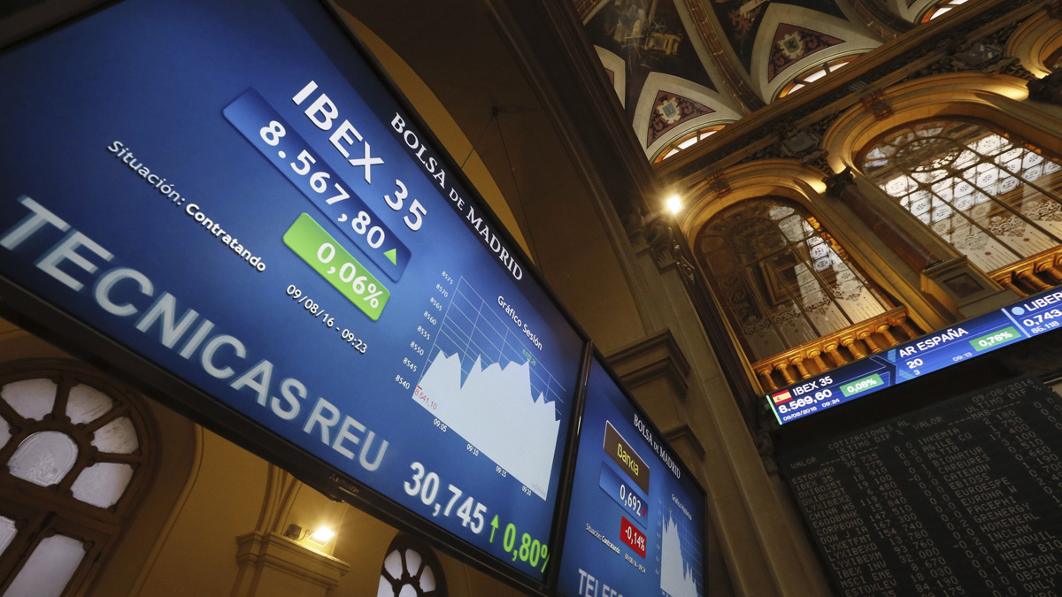 El IBEX 35 Sube Un 1 20 Y Recupera Los 8 600 Puntos RTVE Es