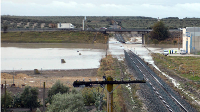 LLUVIAS AFECTAN A TRENES DE MEDIA DISTANCIA ENTRE SEVILLA, MÃ¿LAGA Y ALMERÃ¿A