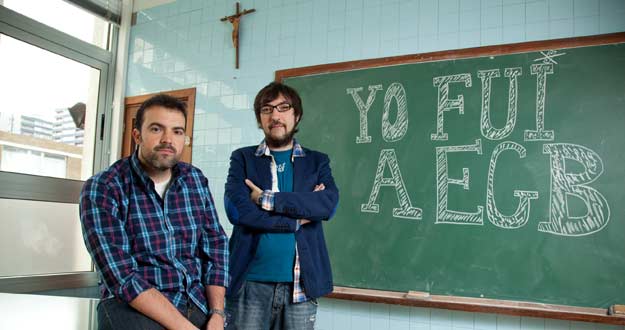 Javier Ikaz y Jorge Díaz, autores de 'Yo fui a EGB 2'.