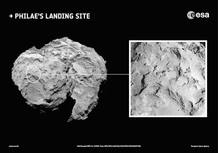 Location chosen by experts that Philae landing on the comet 67P in November.