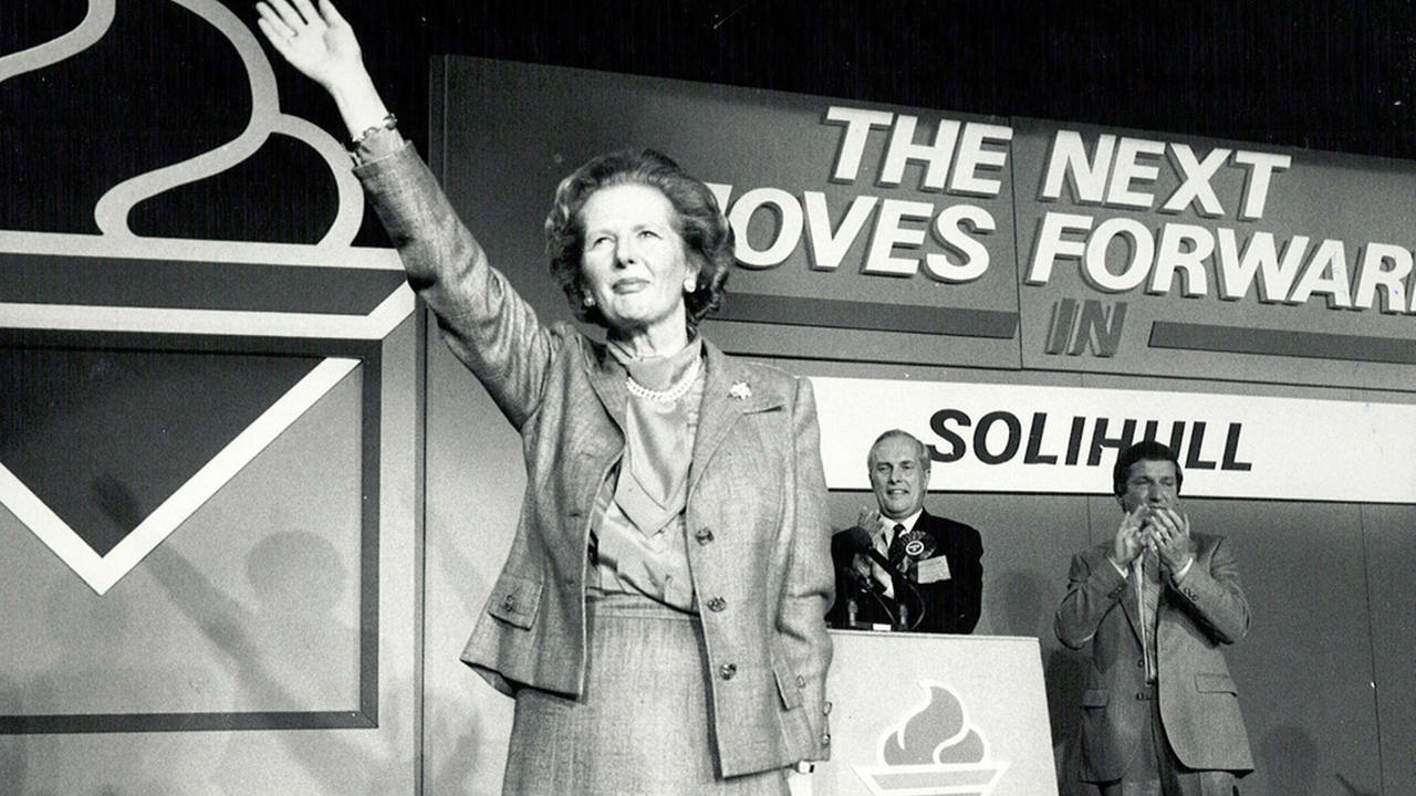 Margaret Thatcher, una de las protagonistas de 1987