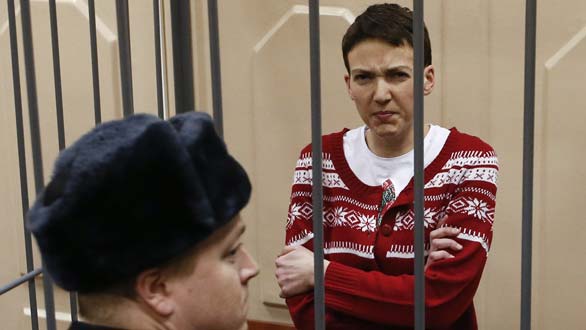 La piloto militar ucraniana Nadiya Savchenko