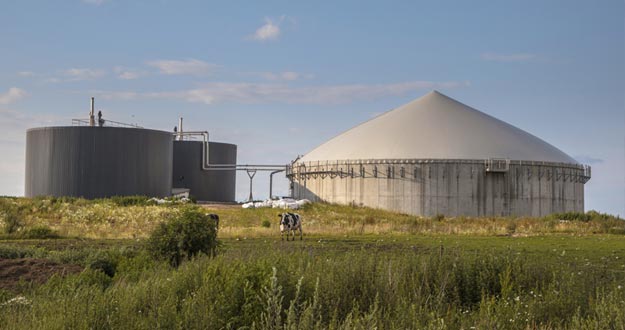 Una planta de biogás en Alemania.