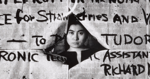 Póster para recital en el Carnegie Hall, Yoko ono (1961)