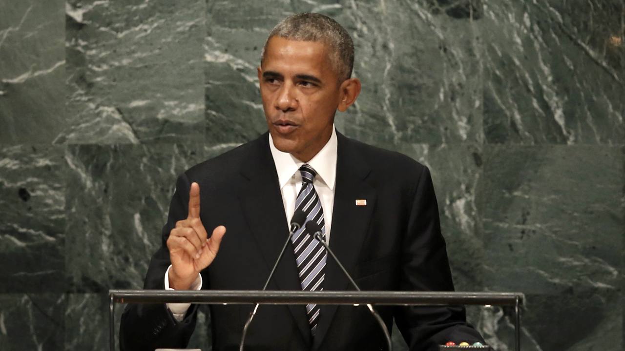 El presidente de los Estados Unidos, Barack Obama, habla en la Asamblea General de la ONU