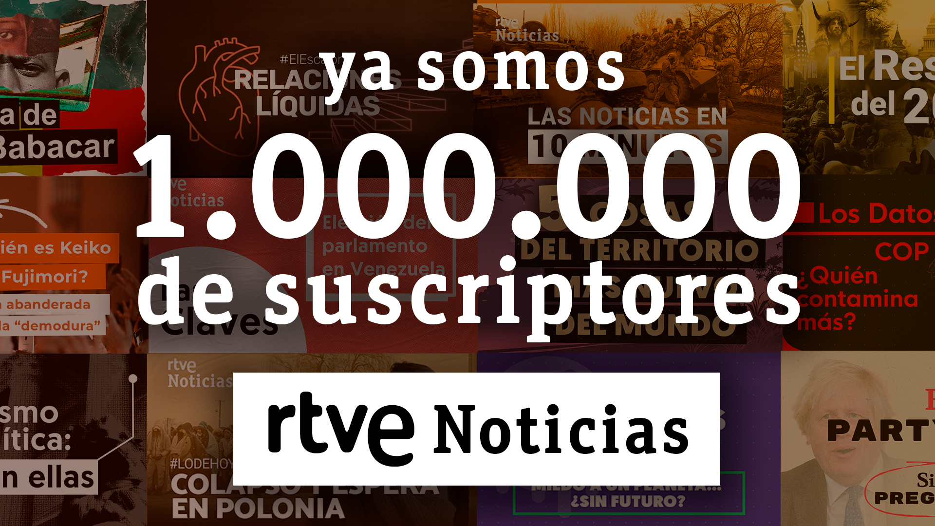 Ir al Video RTVE Noticias alcanza un millón de suscriptores en Youtube en menos de dos años