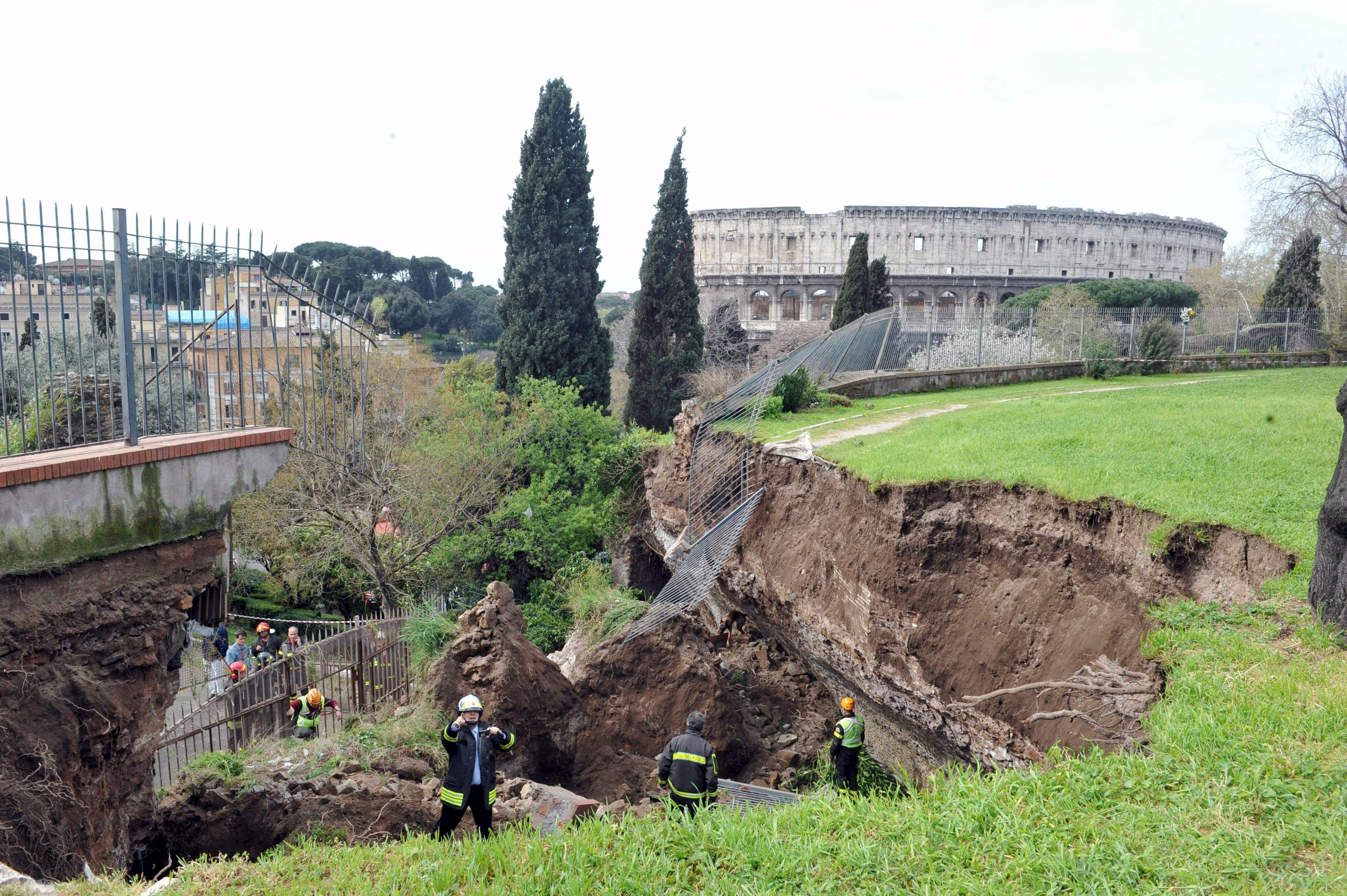 Se desploma una parte de la Domus Aurea el palacio de Nerón en Roma