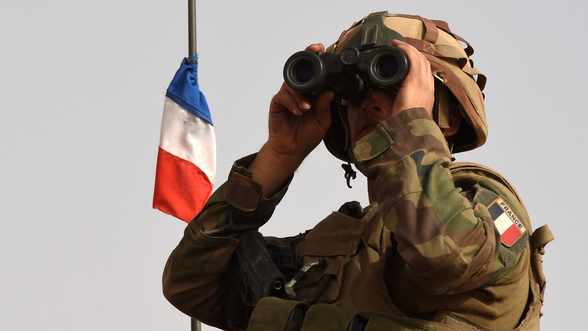Uno de los soldados franceses de la operación Barkhane en 2015