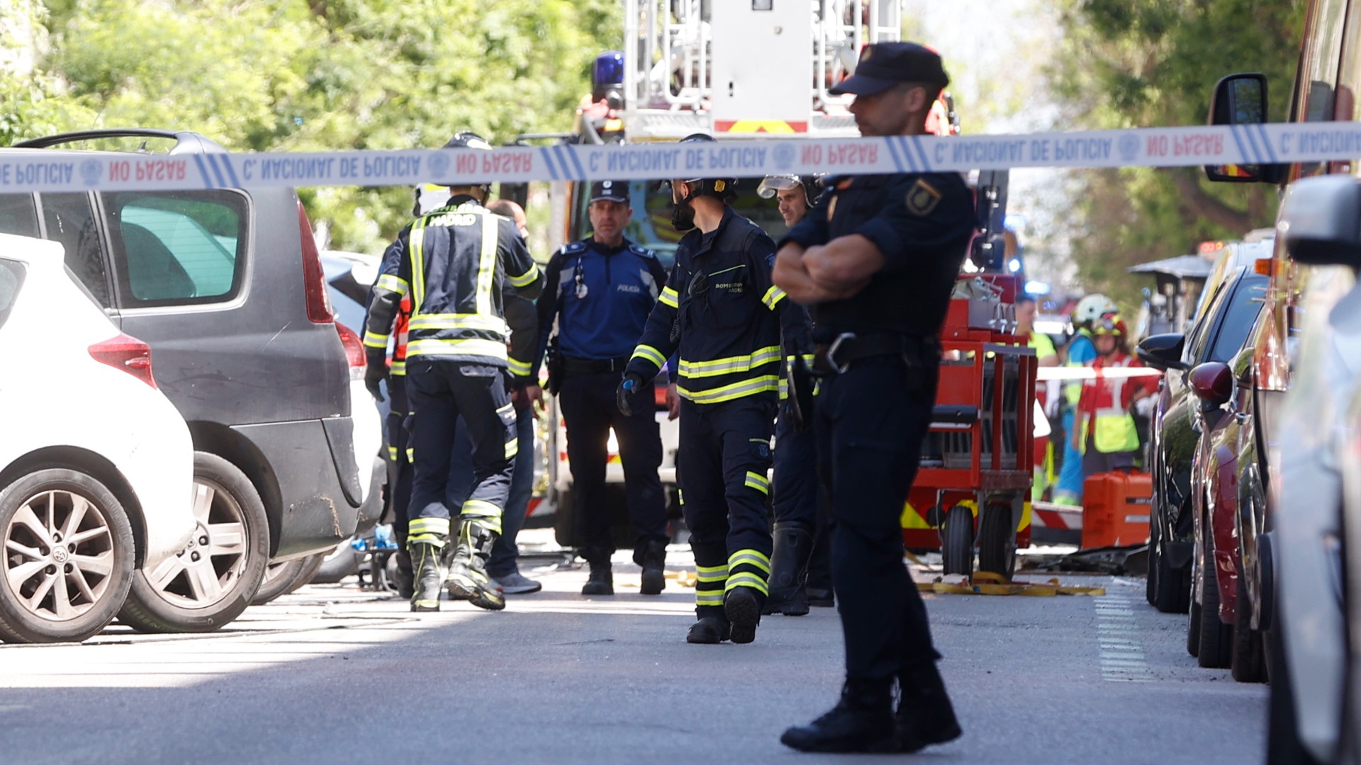 Ir al Video Varios heridos por una explosión en un edificio en Madrid
