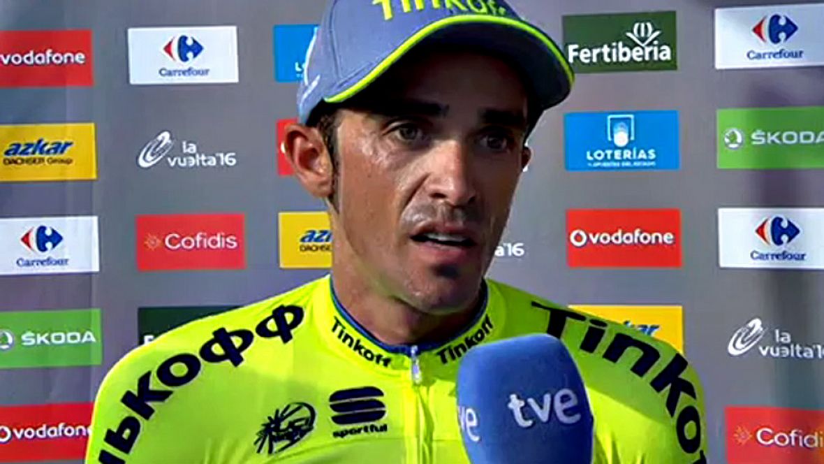 Esteban Chaves (Orica) entró a 3'17'' minutos y logró enjugar la diferencia con Alberto Contador, a quien desplaza de la tercera plaza de la general.