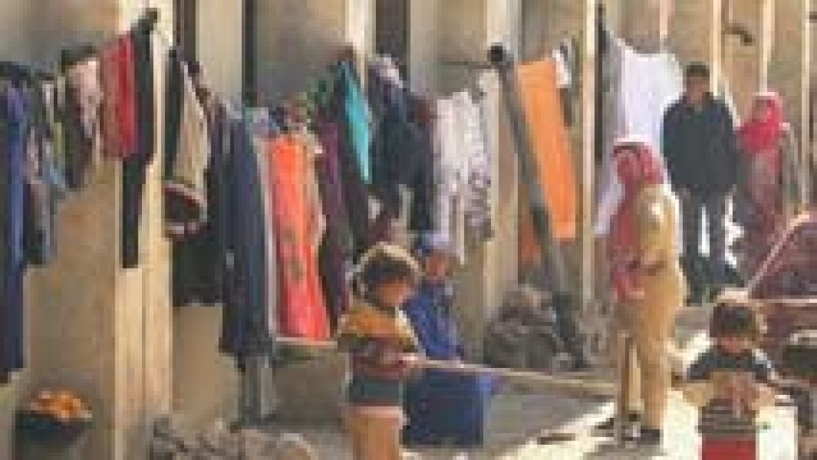 Así es la vida en el campo de desplazados de Yibrín (Siria)