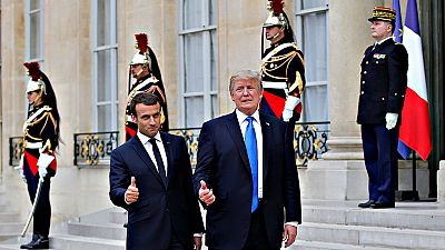 Trump y Macron ensalzan en Par�s los v�nculos entre EE.UU. y Francia