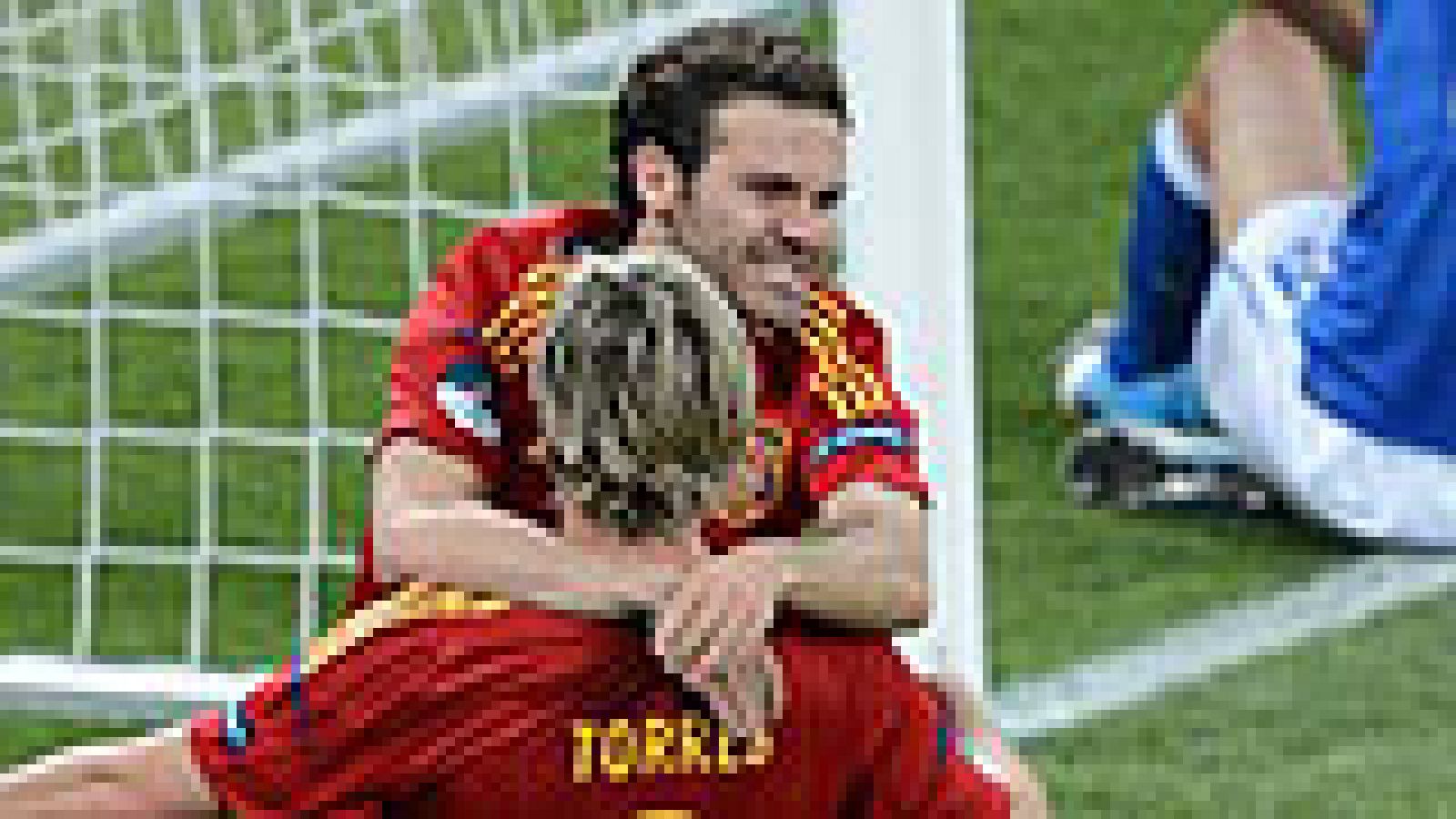 Mata empuja para anotar el 4-0 en la final de la Eurocopa entre España e Italia - Tablero deportivo | Escuchar