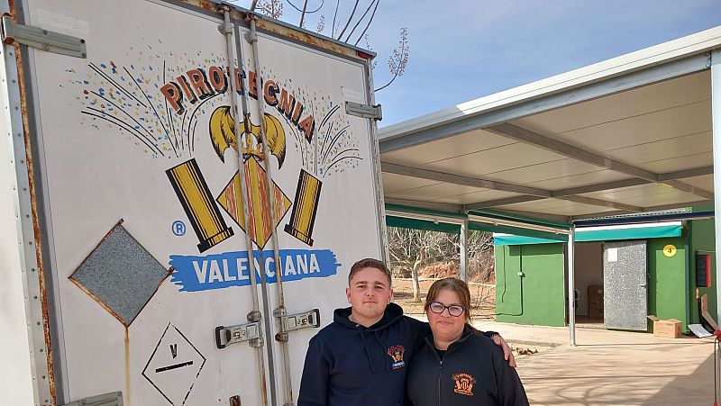 Una 'mascletà' valenciana en Madrid 16/1/24