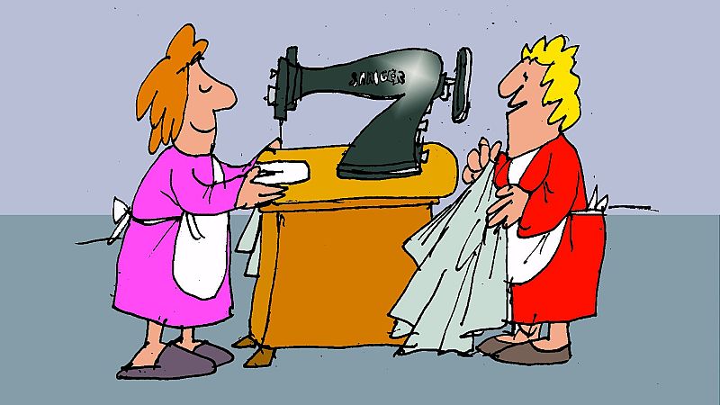 Pero que invento es esto! - La máquina de coser y la leyenda del hilo rojo infinito - Escuchar ahora