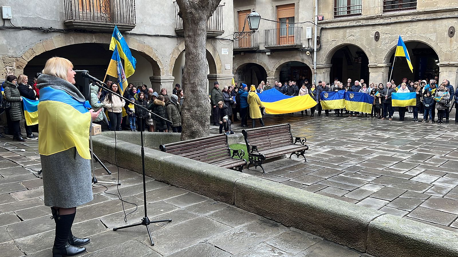 Concentració a Guissona per donar suport a Ucraïna | PEPA SANGENÍS