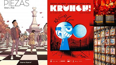 Piezas de Vctor L. Pinel, Krunch y The art of manga