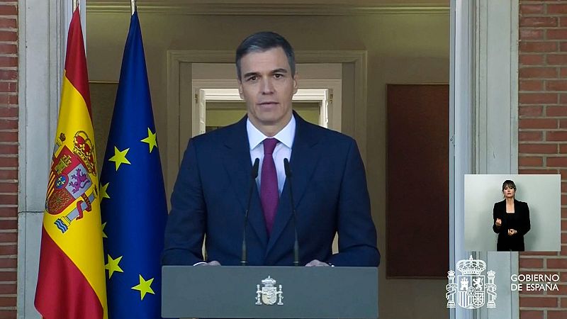 Pedro Sánchez: "He decidido seguir con más fuerza, si cabe. No supone un punto y seguido, es un punto y aparte" - Las mañanas de RNE | Escuchar