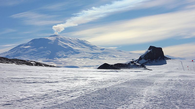 Electricidad generada por volcanes en la Antrtida