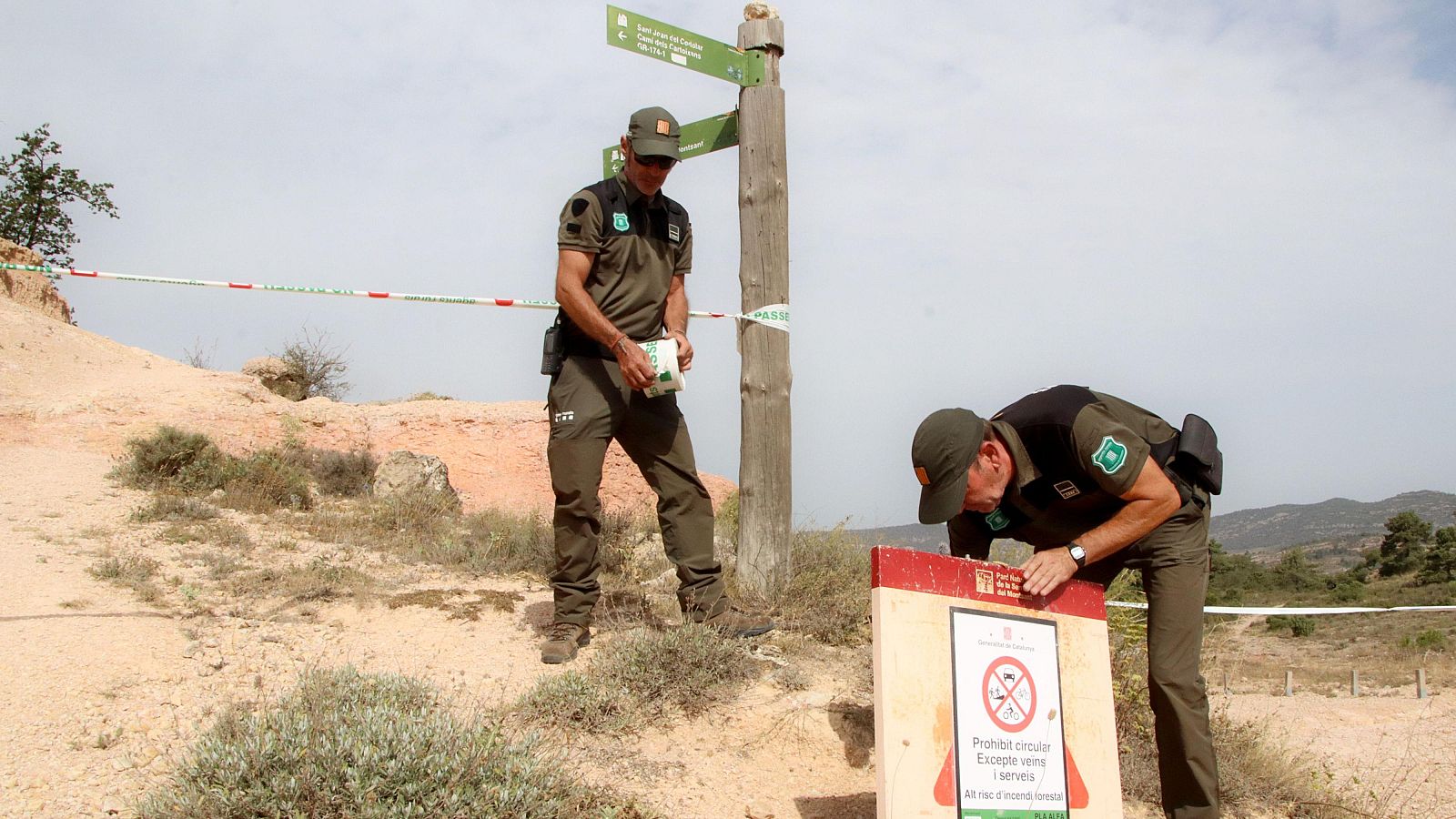 Restringit l'accés a cinc espais naturals a Catalunya pel risc extrem d'incendi forestal | Escoltar