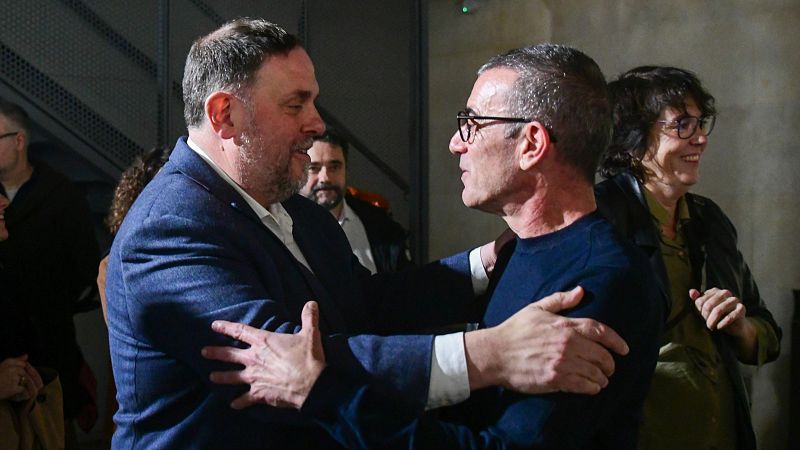 Cara a cara entre Junqueras i Godàs abans de la segona volta
