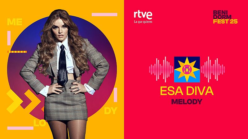 Canciones Benidorm Fest - "ESA DIVA" de Melody - Escuchar ahora