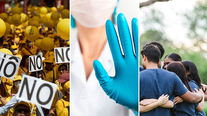 Las mañanas de RNE - Mamen Asencio - 1ª hora:  Manifestaciones, agresiones a sanitarios y fuerza de la comunidad - 04/03/25 - escuchar ahora