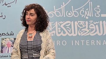 Elisa Rueda participó en la Feria del Libro de El Cairo 2025