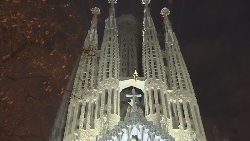 Música i llums a la Sagrada Família per celebrar Setmana Santa