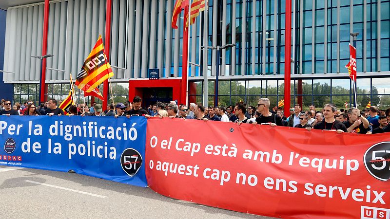 Mobilització a Lleida per l'agressió a sis Mossos a la Mariola