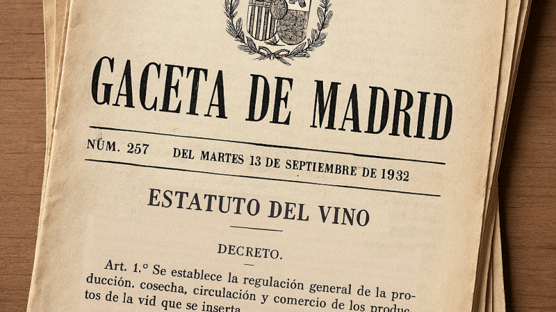 Historias del vino - El Estatuto del Vino de 1932 - 12/05/25 - Escuchar ahora