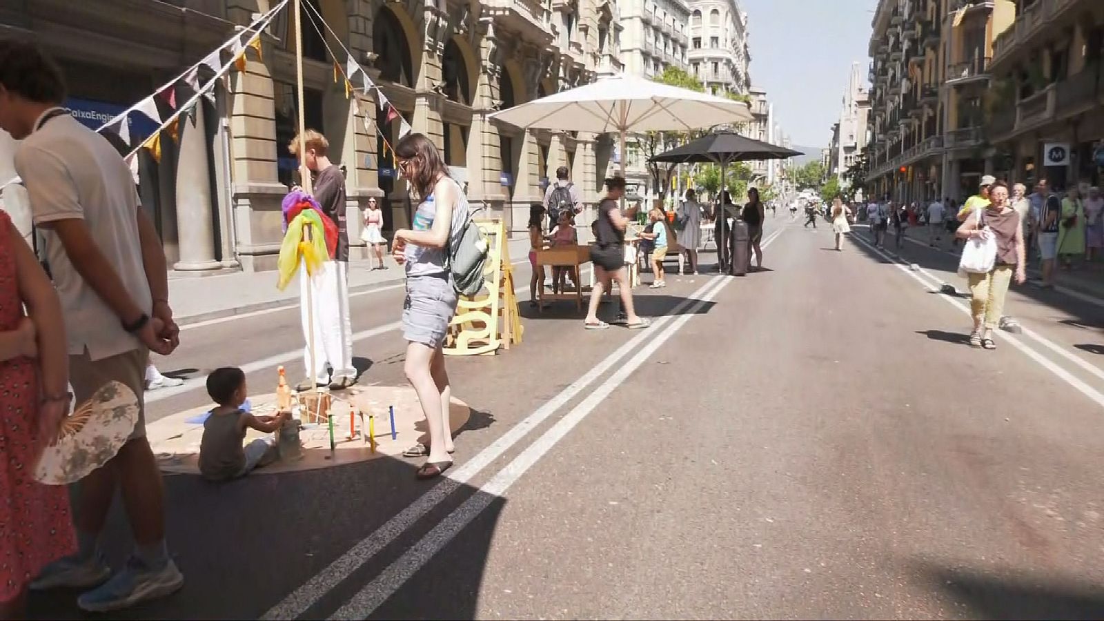 Reobre la Via Laietana de Barcelona