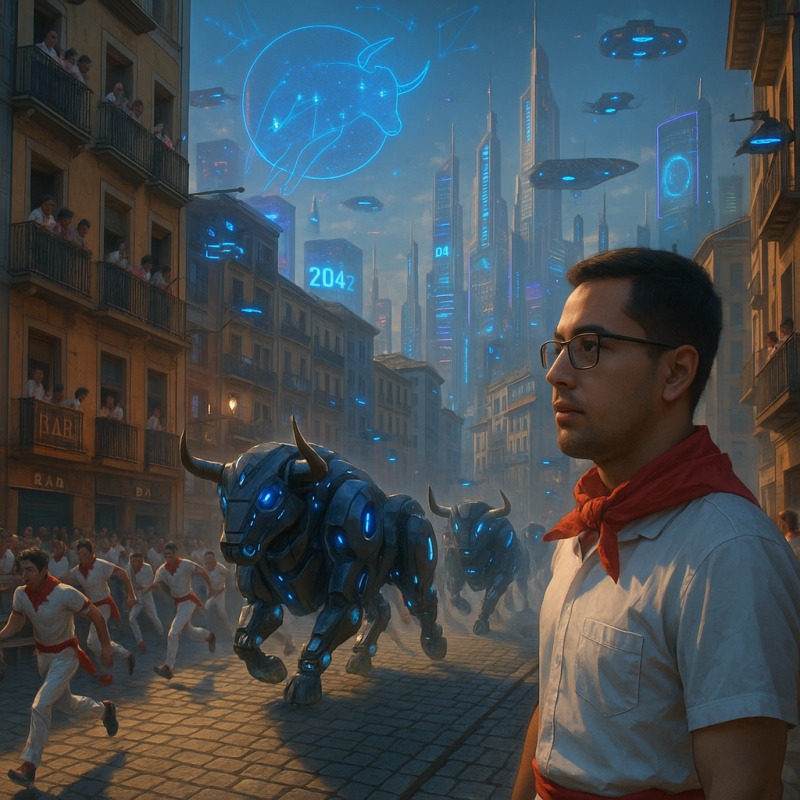 La cultura en San Fermín: Iribarren imagina las fiestas de 2047 - Sanfermines en RNE | Escuchar