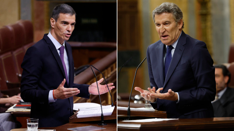 Sánchez recrimina la Gürtel a Feijóo y el líder popular pide "convocar elecciones" - 14 horas | Escuchar