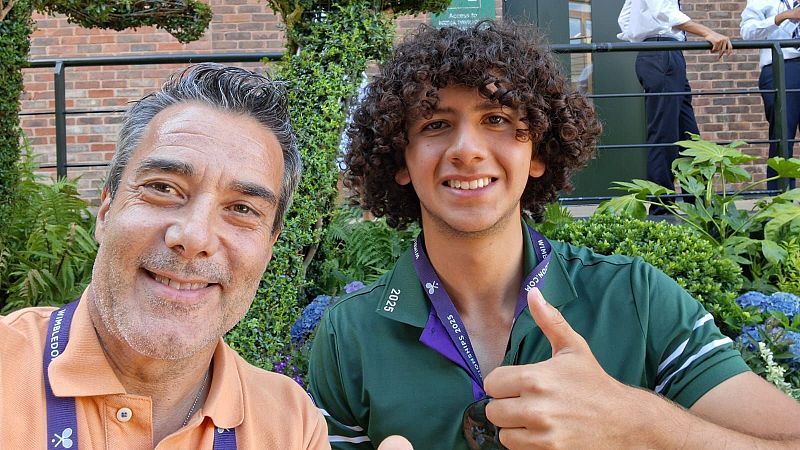 Jorge García, pistero en Wimbledon : "El otro día vi a Djokovic y a Alcaraz, pero no les pude hablar porque me despiden"