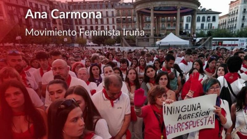Ana Carmona del Movimiento Feminista Irua: "Aunque hay menos denuncias, no es un balance positivo"