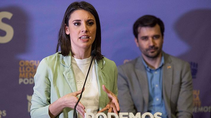 Irene Montero cree que las "alianzas electorales caerán por su propio peso" pero no concreta con quién concurriría Podemos