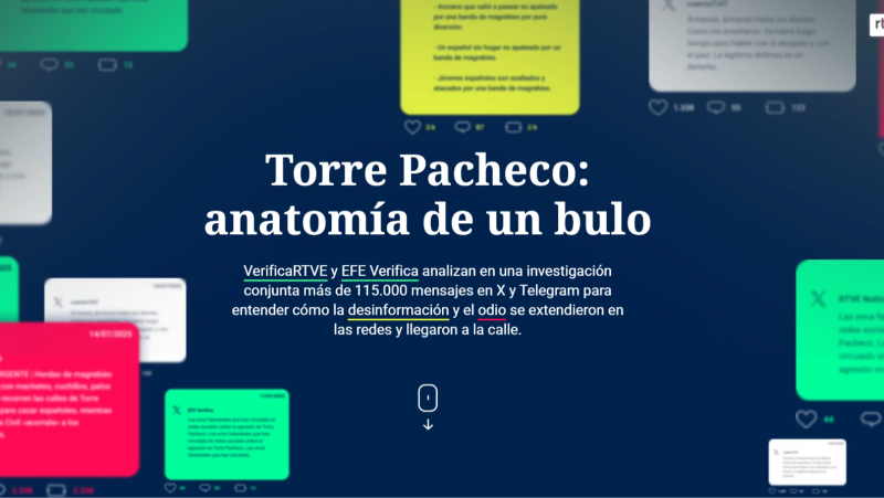 Estefan�a de Antonio, responsable de Verifica RTVE nos presenta 'Torre Pacheco: anatom�a de un bulo': "El titular es que los bulos se desactivan, pero el odio sigue" - Escuchar ahora