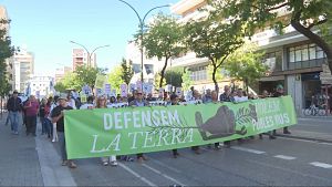 Manifestaci contra els macroprojectes energtics