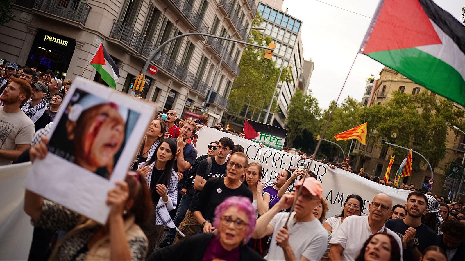 Treball fixa els serveis mínims de la Vaga per Gaza | Escoltar