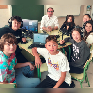 Radio Oihana Irratia, del CP Virgen Blanca, en Huarte