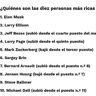 Nou de les deu persones més riques del món tenen negocis tecnològics