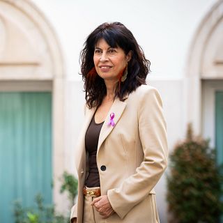 Con la ministra deIgualdad, contra la violencia de gnero